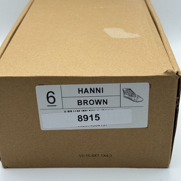 Journey Womens Hanni Brown Gladiator Strappy Sandals Back Zipper Size 6 - Picture 6 of 7